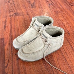 Men's Beige Suede Ankle Boots